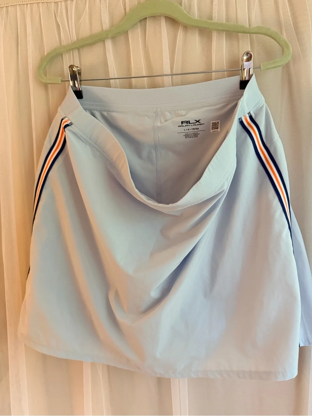 RLX Ralph Lauren white tennis/golf Skort  country club preppy collegiate